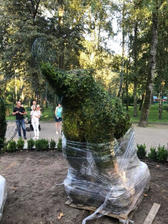 За дорученням Марцінківа у міському парку будуть зелені скульптури (фотофакт)