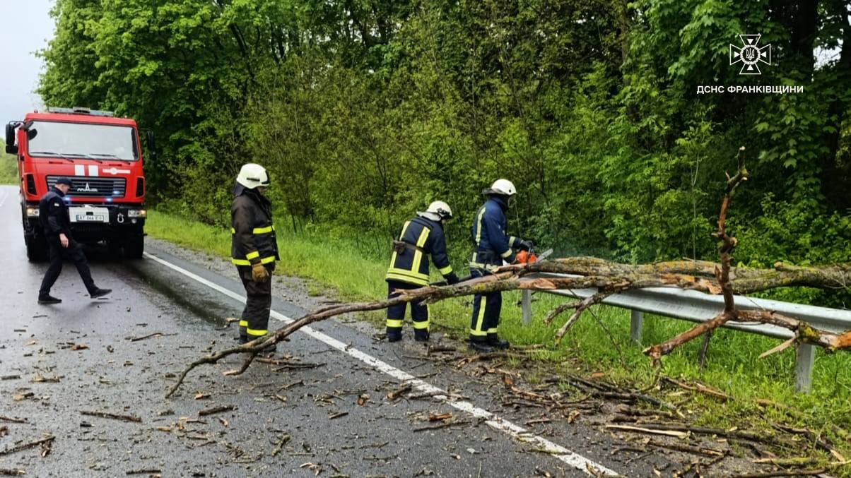 На Івано-Франківщині рятувальники ліквідували наслідки негоди