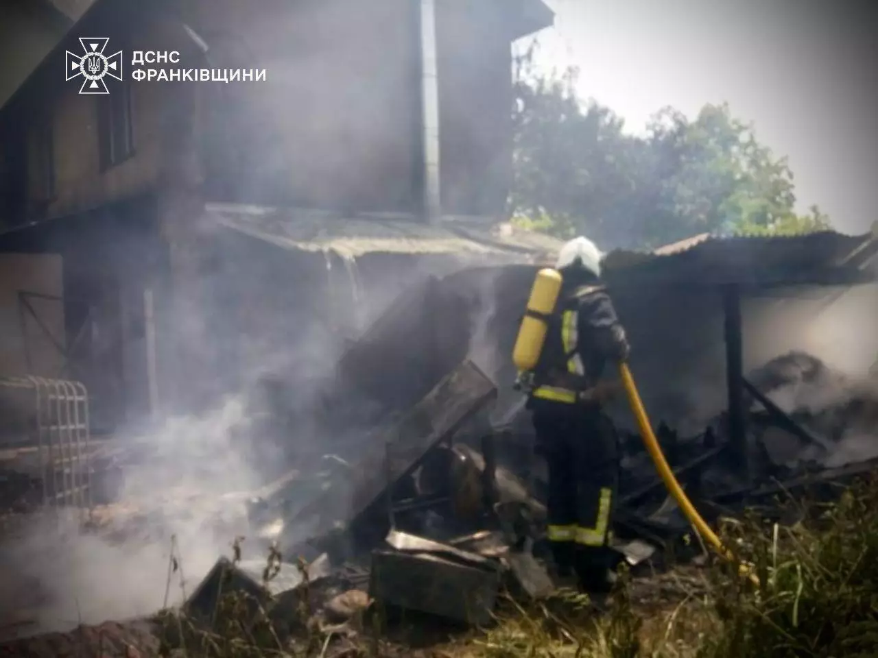 У Калуші горіла будівля кафе